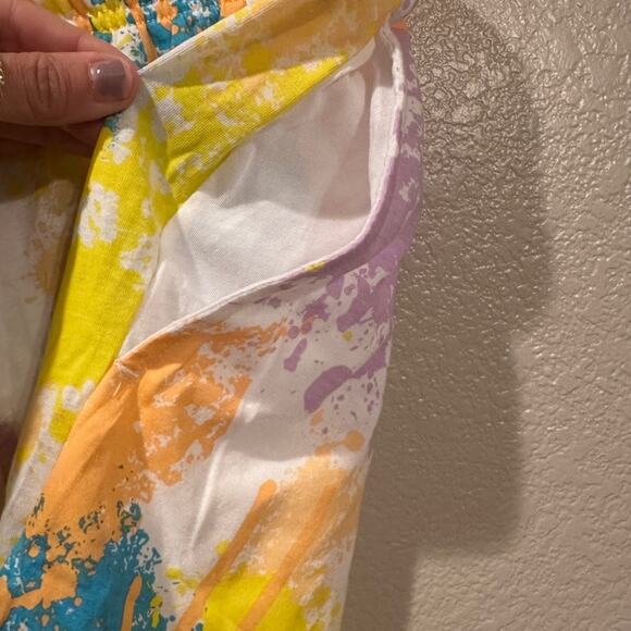 NWT Disney Parks Mickey and Friends Goofy & Max Splatter Paint Short XS M XL - Picture 7 of 7